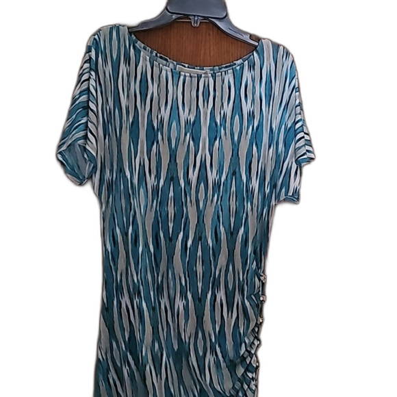 Michael Kors Teal and cream dress - Picture 4 of 10